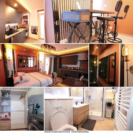 Luxury Studio, Rez De Chaussee, Parking Prive Video Surveillance, Canape Haute Qualite Convertible Couchage 2 Personnes, Centre Ville Proche, Restaurant, Boulangerie 2 Minutes A Pied, Terrasse - 800Metre Carre De Terrain - Gere Par Presta-Zen'Service Verdun-sur-Meuse Luaran gambar