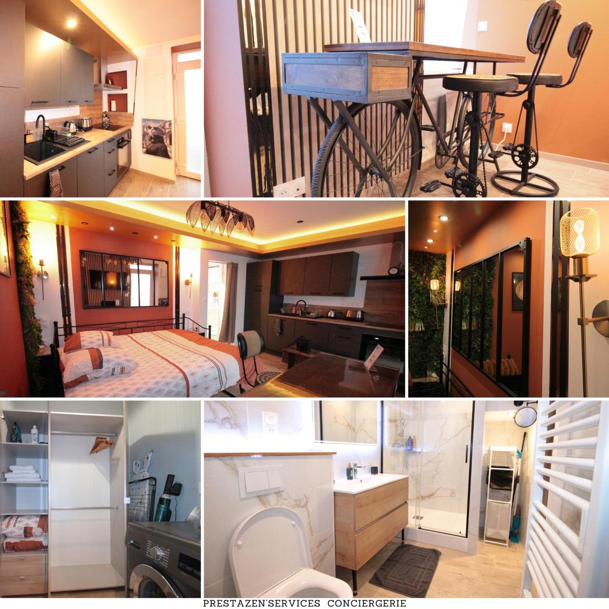 Luxury Studio, Rez De Chaussee, Parking Prive Video Surveillance, Canape Haute Qualite Convertible Couchage 2 Personnes, Centre Ville Proche, Restaurant, Boulangerie 2 Minutes A Pied, Terrasse - 800Metre Carre De Terrain - Gere Par Presta-Zen'Service Verdun-sur-Meuse Luaran gambar
